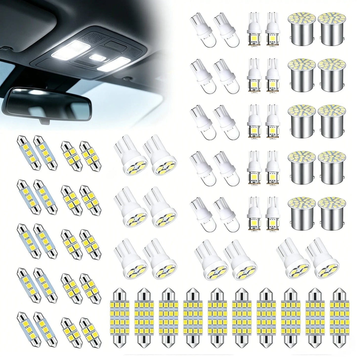 š„ FLASH SALE: 70 & 42 Pcs Interior Car Light Kit