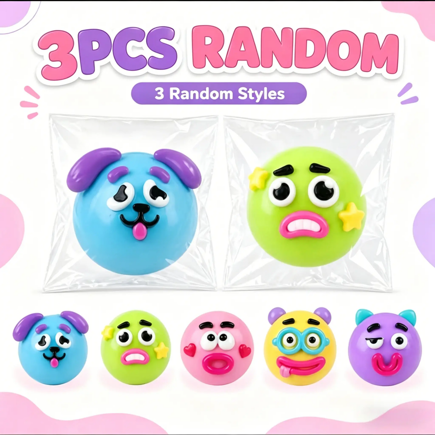 Dog Face Swap Squishy Toy – Soft Moldable Slow Rise Stress Relief Fidget 🐶✨