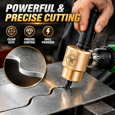🎁Drill-Powered Metal Cutting Attachment for Sheet Metal & Tubing