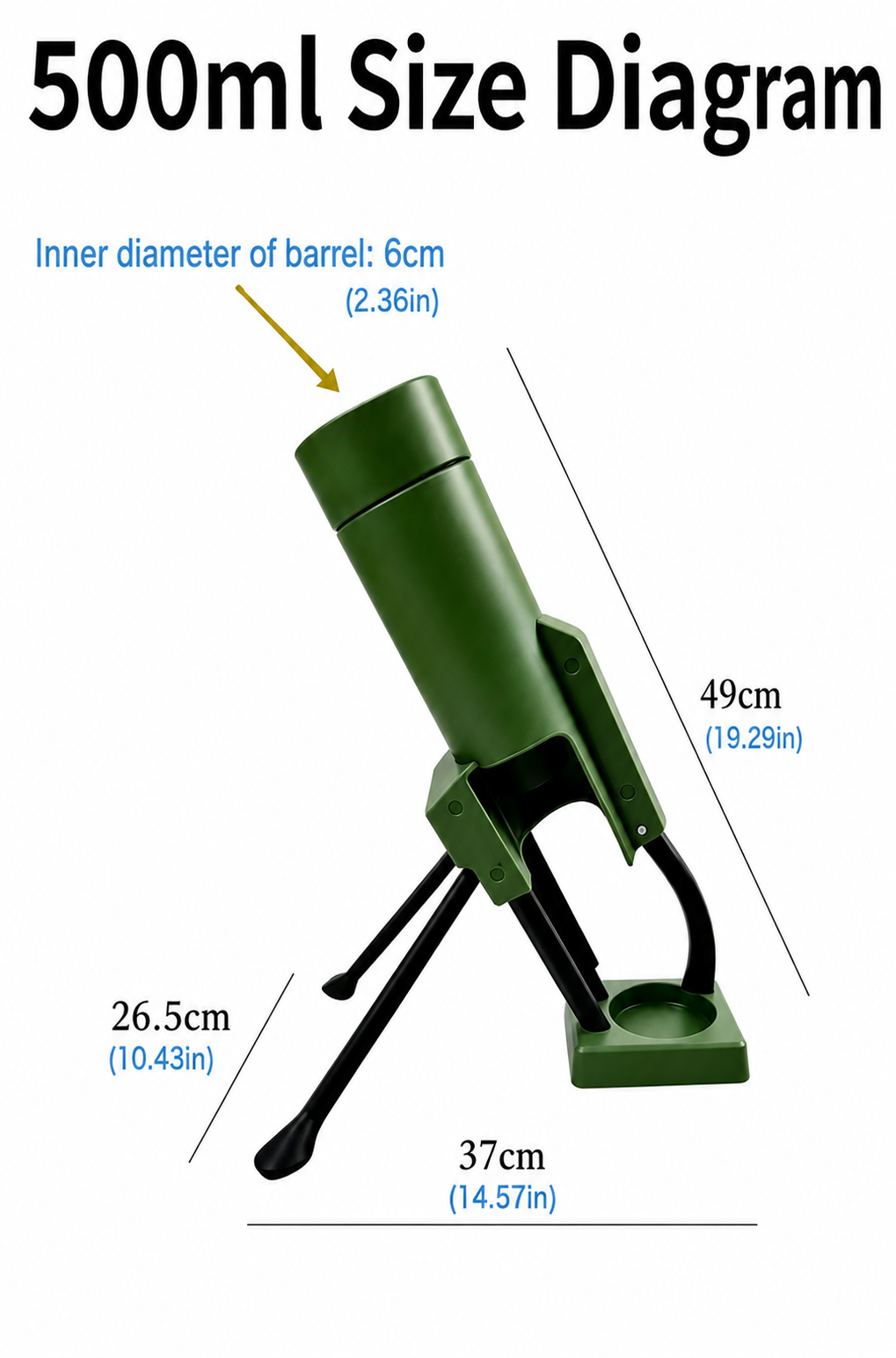 Beer Bottle Mortar Opener – Tactical Cap Launcher & Desktop Beer Opener