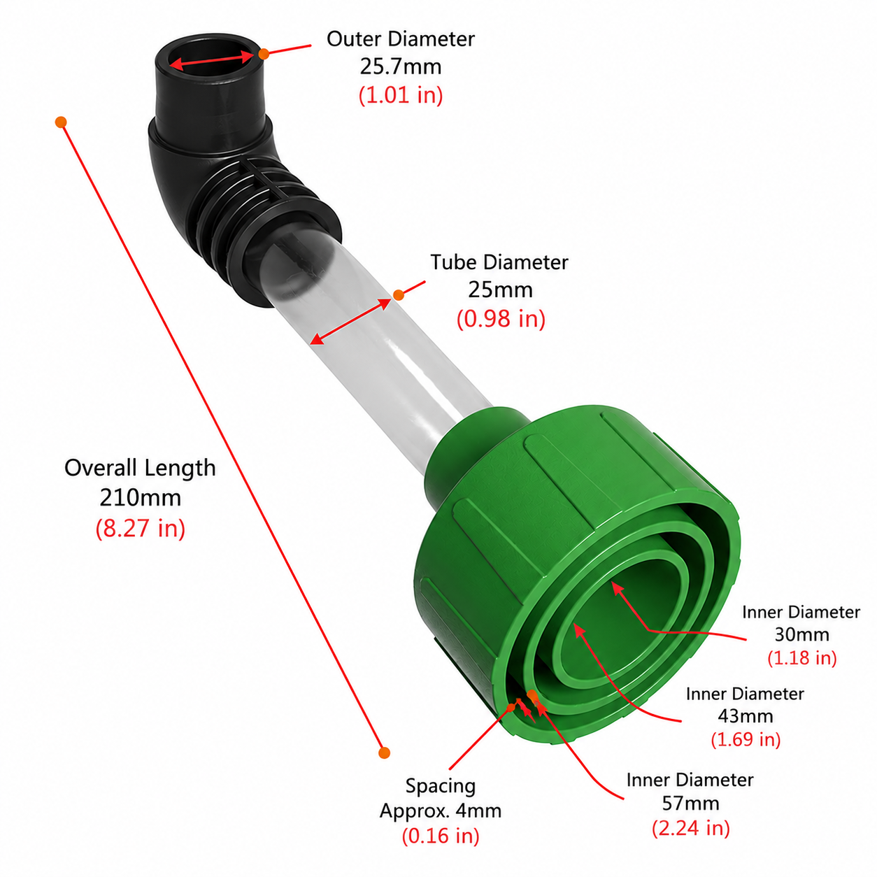 Universal AC Drain Line Cleaner Adapter – HVAC Condensate Line Unclogging Tool