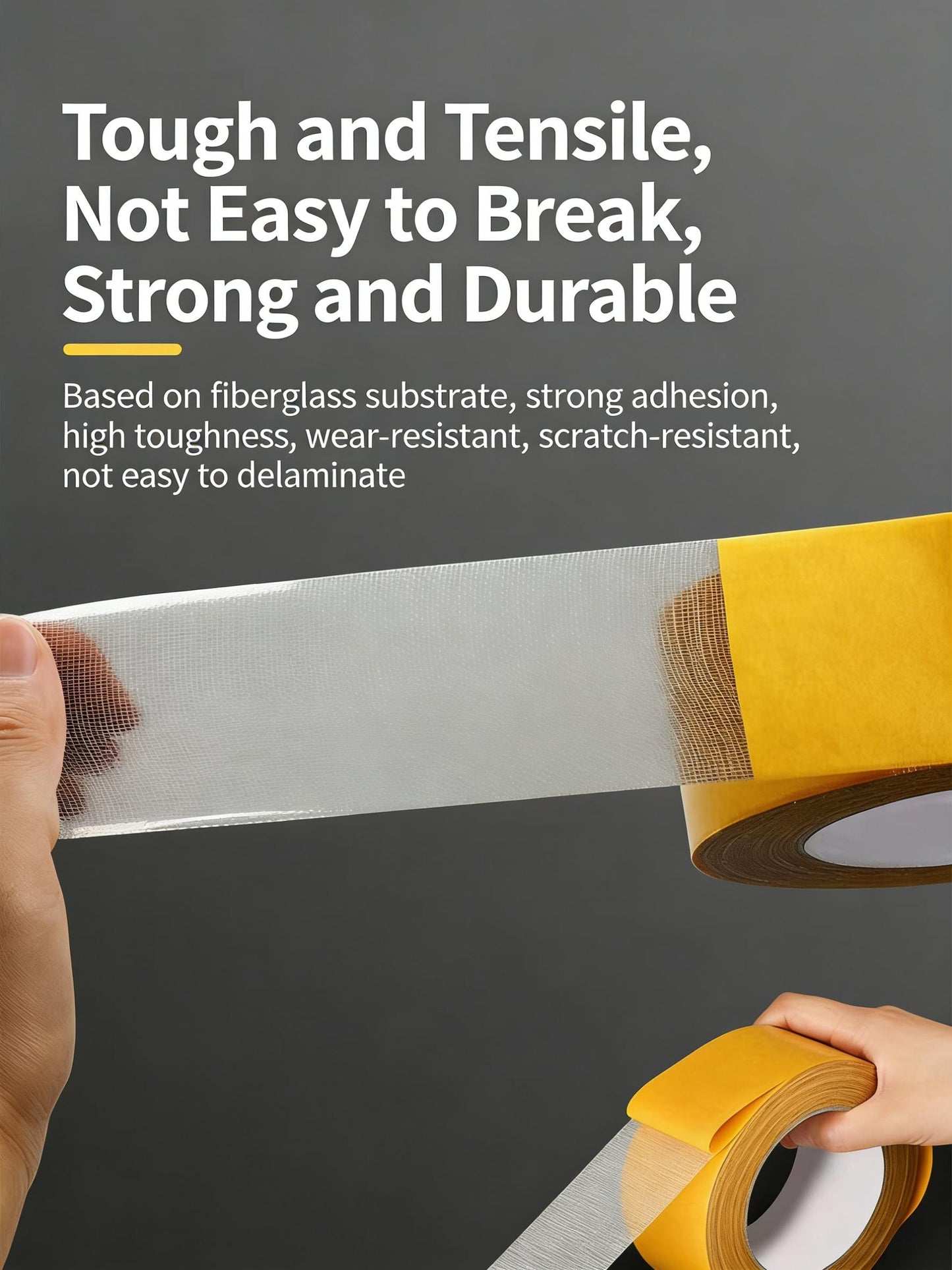 Heavy-Duty Grid Double Sided Tape, Waterproof Removable No Residue Tape for Carpet Home Decor