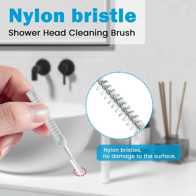 🚿30 Pack Shower Head Gap Cleaning Brushes, Nylon Tiny Hole Cleaner for Shower Faucet Keyboard Phone