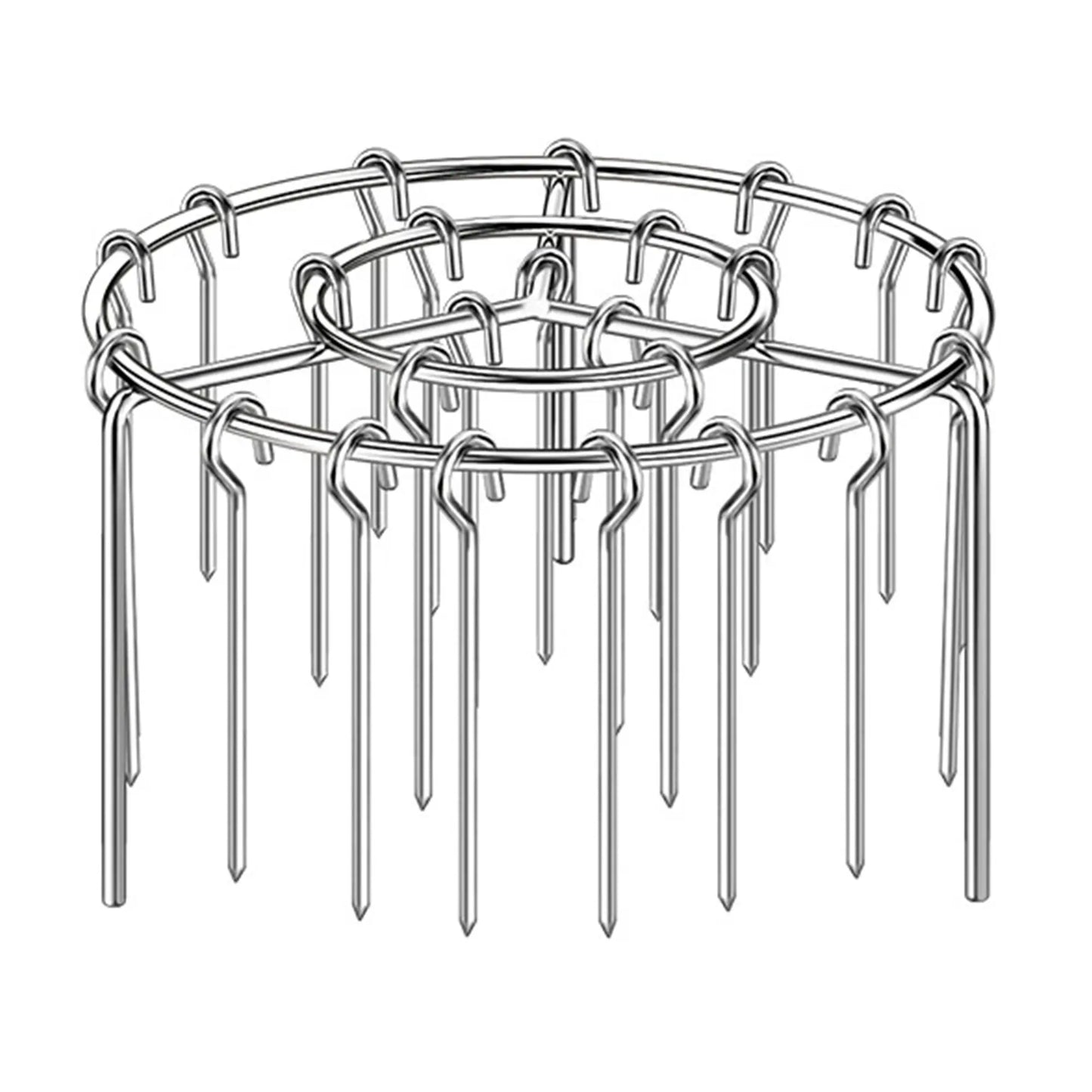 2er-Pack Edelstahl-Heißluftfritteusen-Spießständer, 360° Kabob-Grillständer ohne Wenden