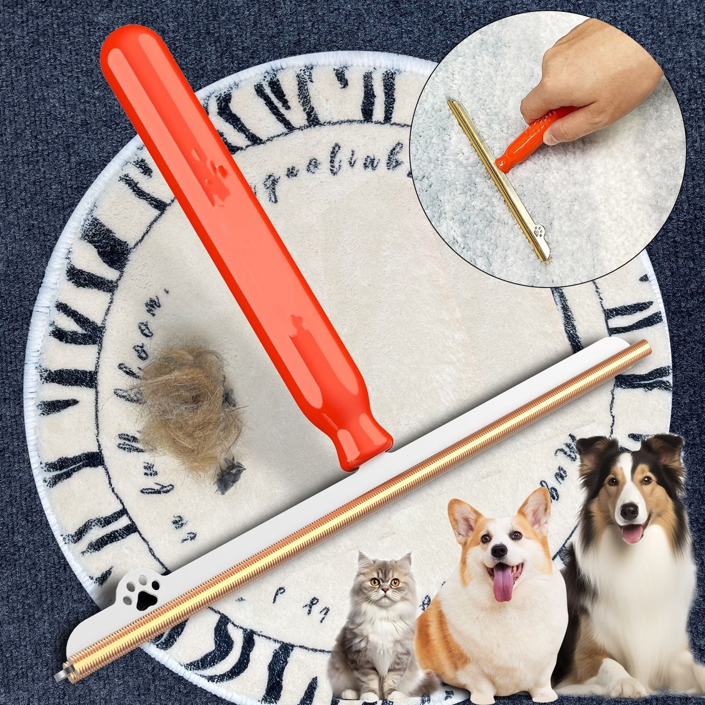 🐾 Reusable Pet Hair & Lint Remover