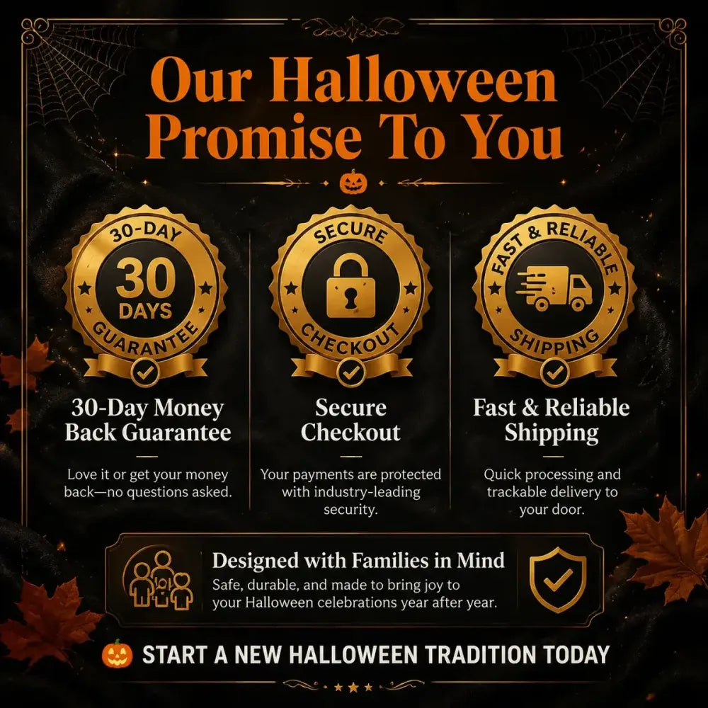 Halloween-Süßigkeiteneimer-Set mit Beleuchtung
