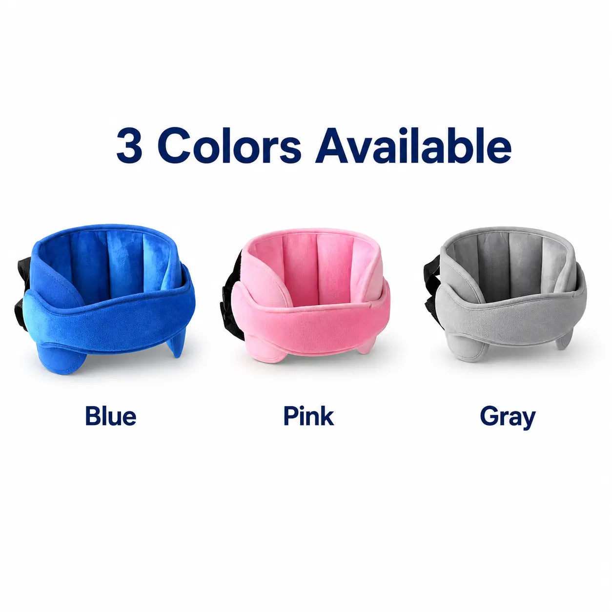Soft Plush Adjustable Car Seat Head Support Strap