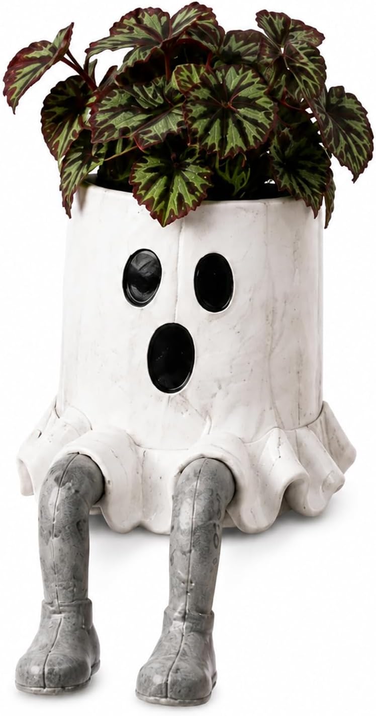 Halloween Hanging Legs Planter Planter,Whimsical Character Succulent Pot