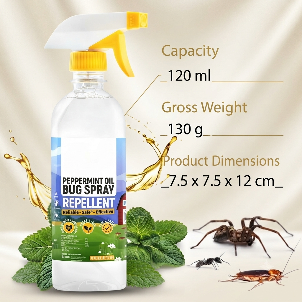 🍃Peppermint Oil Bug Spray – Indoor & Outdoor Pest Control for Ants. Spiders & Roaches