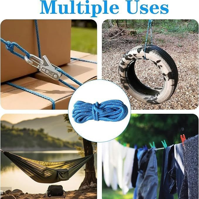 【Father's Day Gift】3PCS Retractable Buckle Rope – Adjustable Rope Roller for Camping, Boating & Everyday Outdoor Use