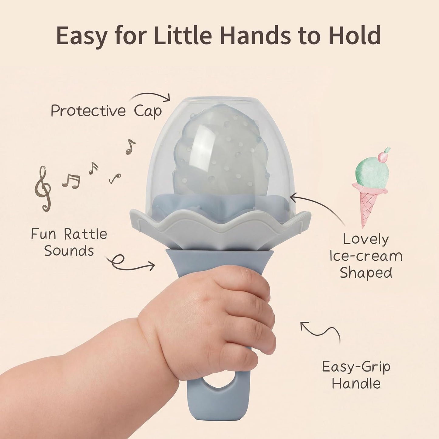 Baby Silicone Fruit Feeder & Teething Pacifier