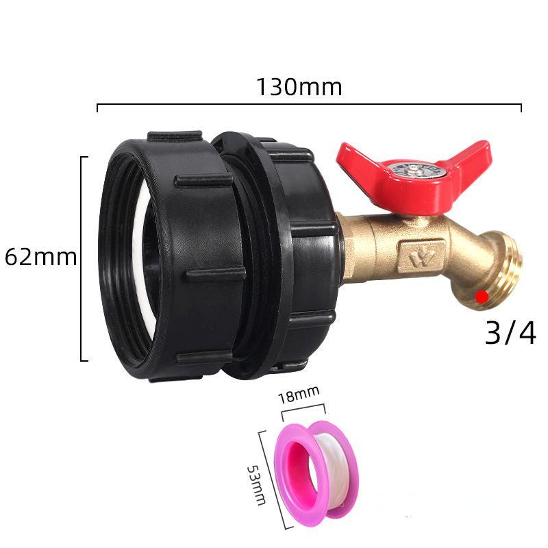 275-330 Gallon IBC Tote Tank Adapter 🌿💧 | Leak-Proof Garden Hose Connector with Shut-Off Valve