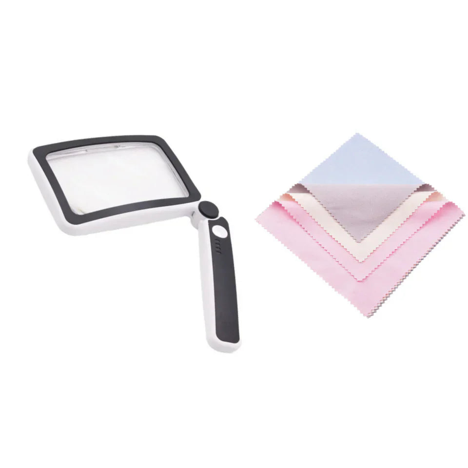 🔥 Hot Sale! Folding Handheld Magnifying Glass with LED Light for Easy Reading🔍