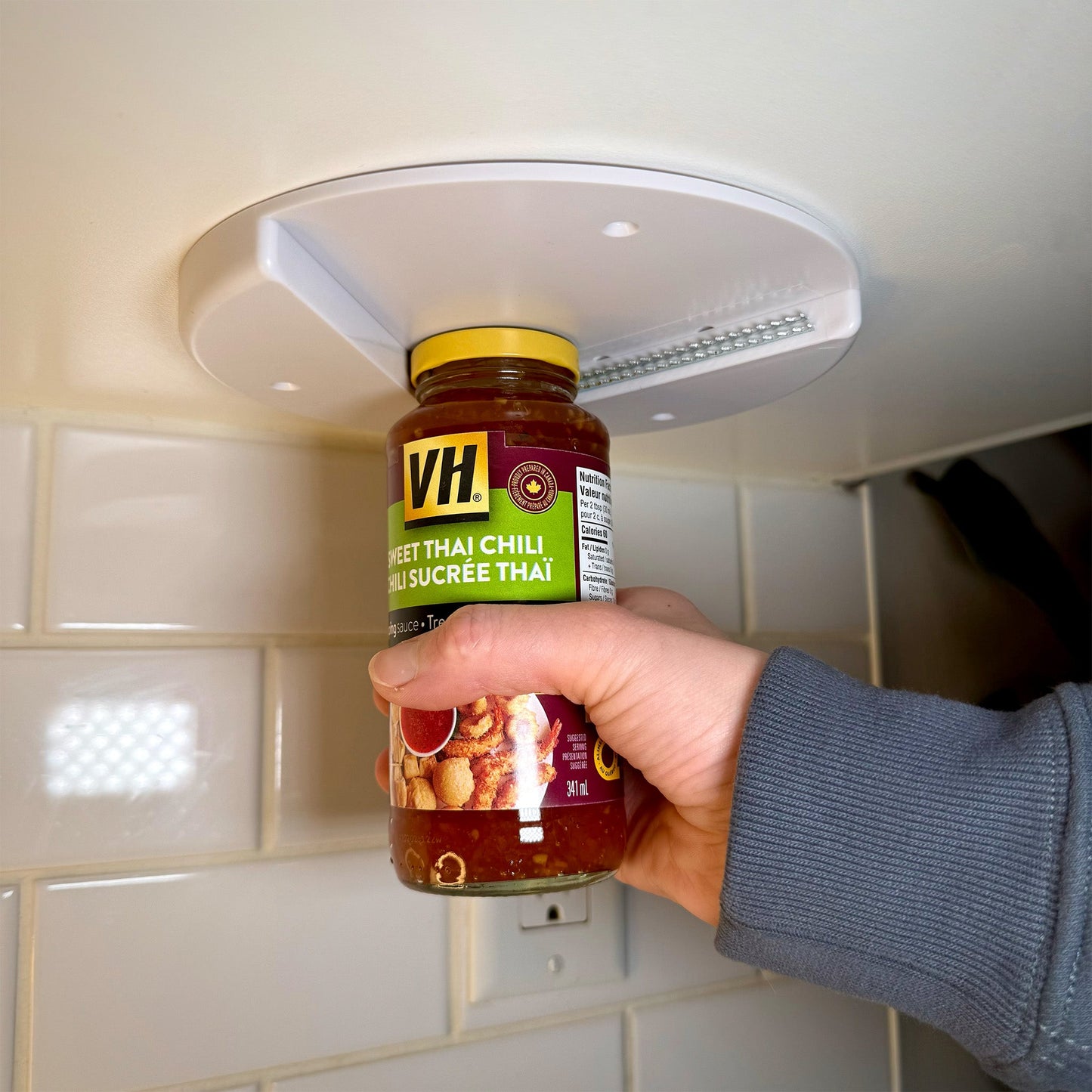 Under Cabinet Jar Opener – Effortlessly Open Any Jar, Anytime