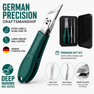 Adlerkopf-Nagelknipser abgeschrägt, 3-teiliges Set