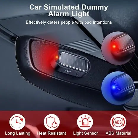 🎉2PCS Solar Powered Fake Car Alarm Light