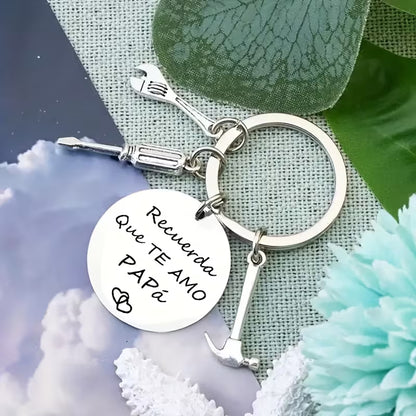 Buy 1 Get 1 FREE🔥Stainless Steel Tool Keychain – “Recuerda Que Te Amo Papa” Father’s Day Gift 2026