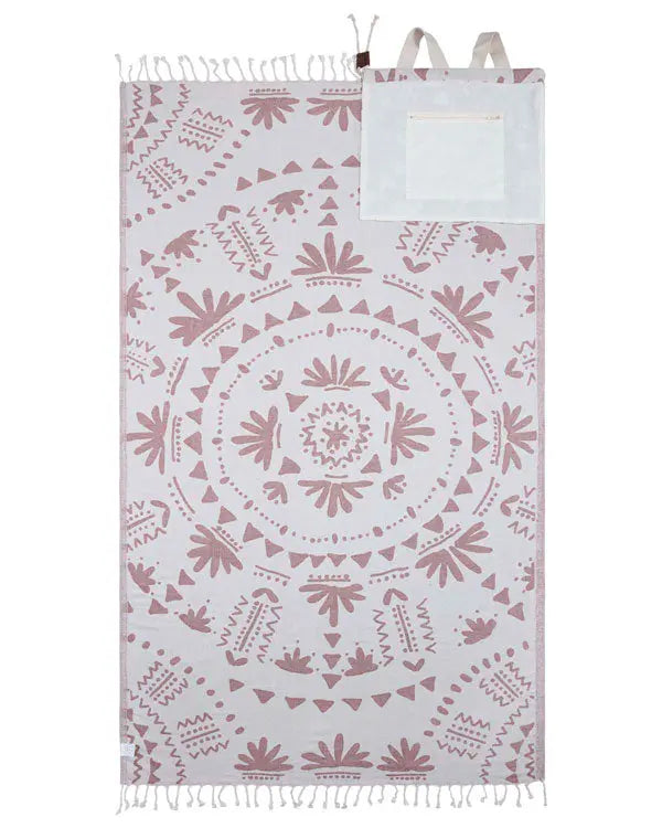 2-in-1 Sand Resistant Beach Towel Backpack