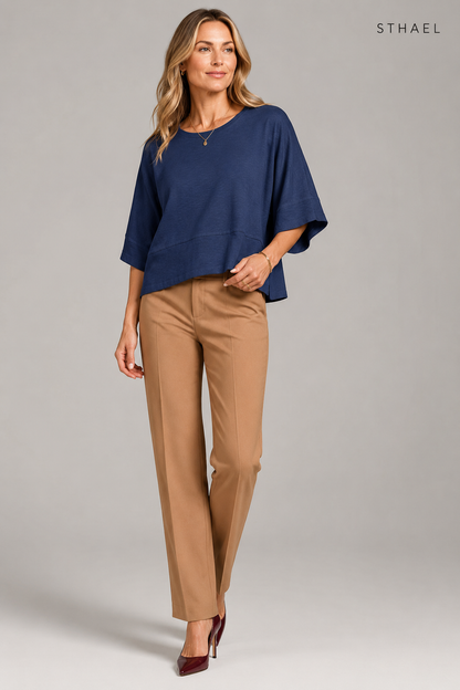 Women's Batwing Oversized T-Shirt – Loose Fit Casual Top
