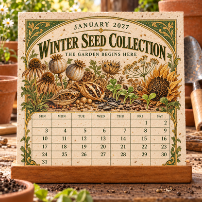 🎉🌻 2027 The Heirloom Garden Plantable Seed Calendar