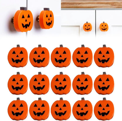 10Pcs Pumpkin Cabinet Knob Covers — Instant Halloween Decor