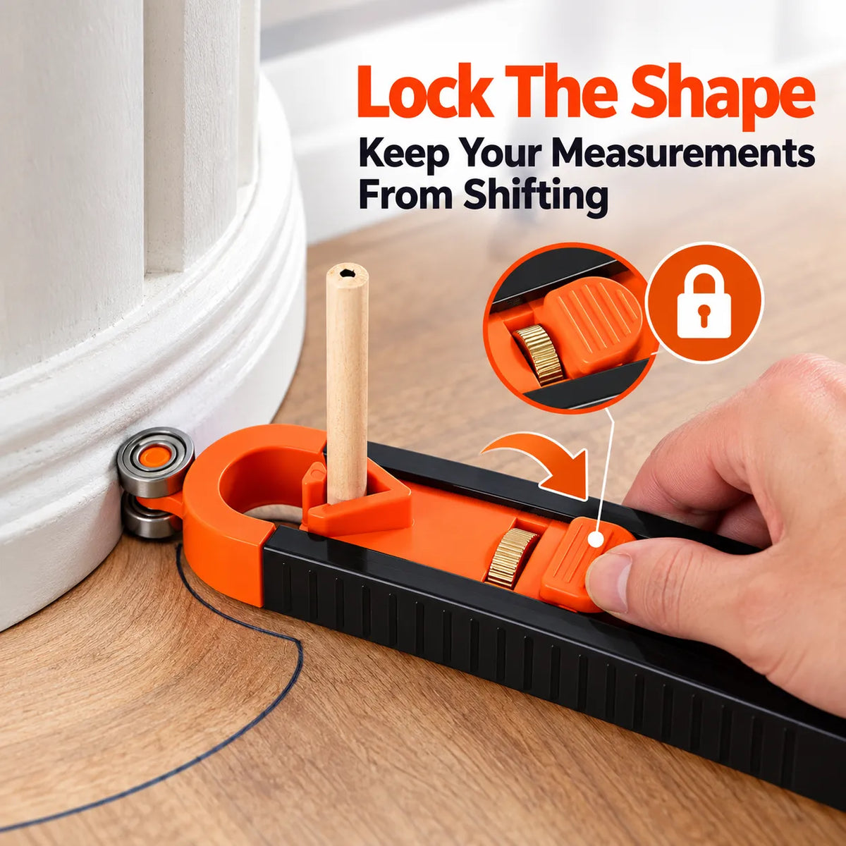 🎁Precision Contour Gauge With Lock & Bonus Wooden Carpenter Pencil