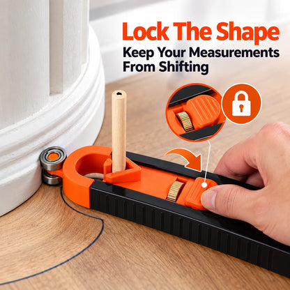 🎁Precision Contour Gauge With Lock & Bonus Wooden Carpenter Pencil