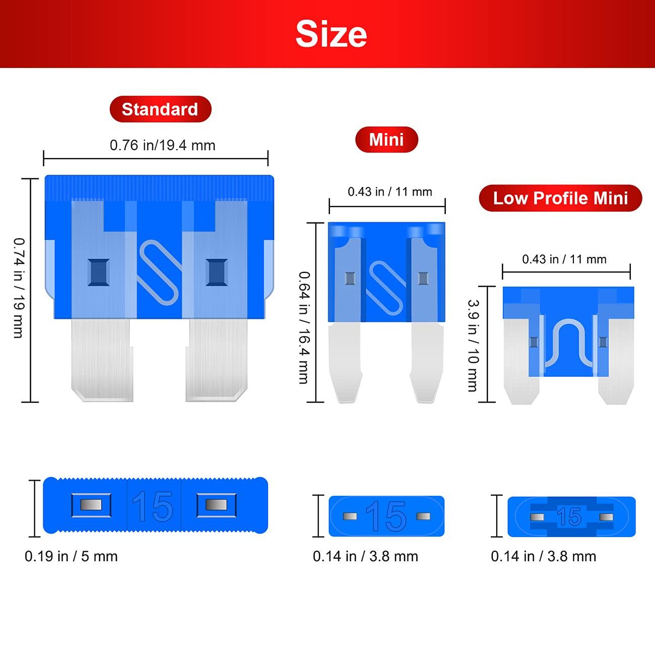 306PCS Car Blade Fuse Assortment Set – Automotive Replacement Fuse Kit with Fuse Puller & Circuit Tester