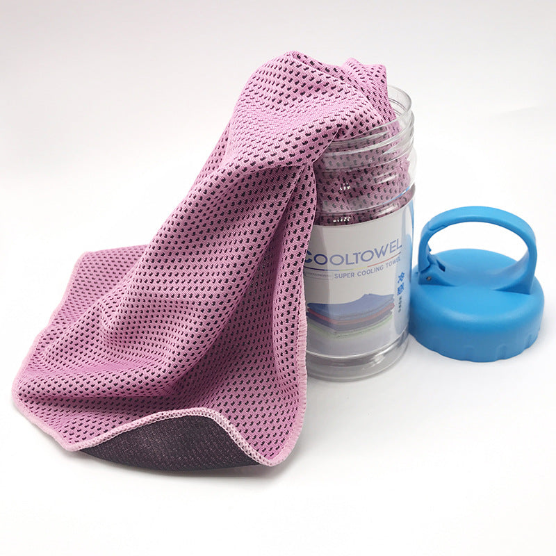 CoolTowel Bottle – Portable Reusable Cooling Towel with Travel Bottle