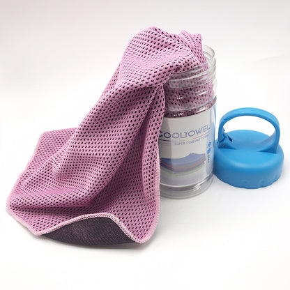 CoolTowel Bottle – Portable Reusable Cooling Towel with Travel Bottle