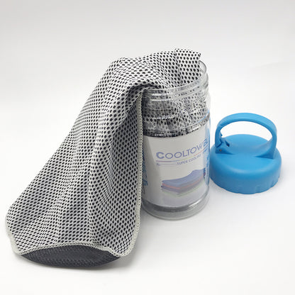 CoolTowel Bottle – Portable Reusable Cooling Towel with Travel Bottle