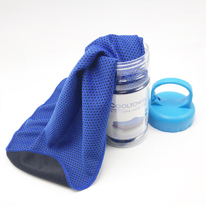 CoolTowel Bottle – Portable Reusable Cooling Towel with Travel Bottle