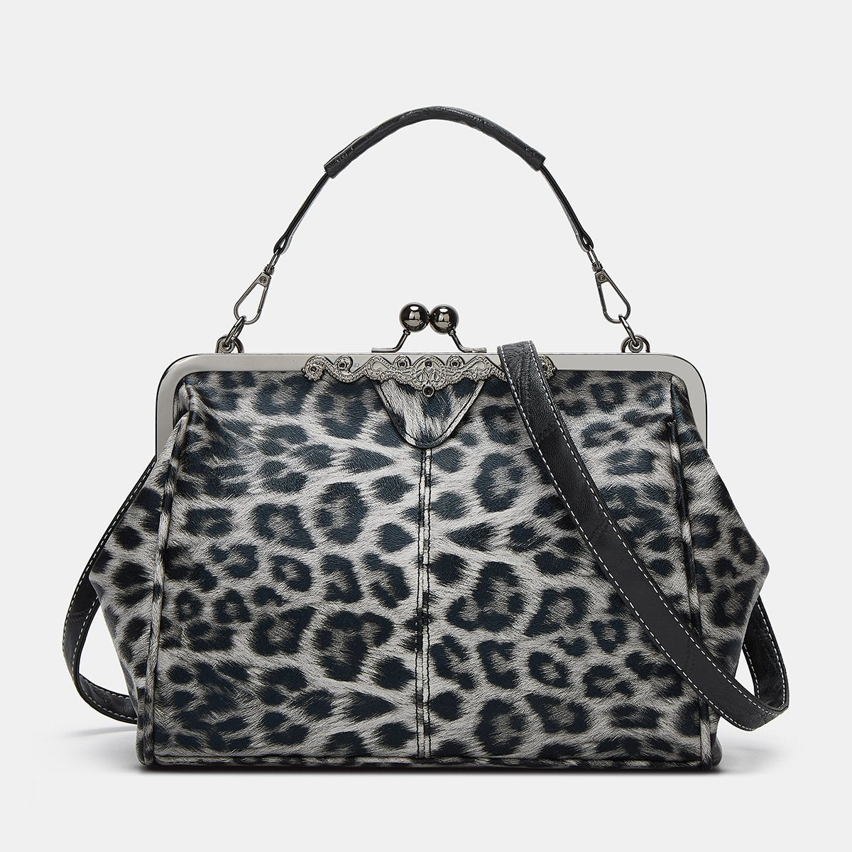 💼2026 New Kattee Elegant Waterproof Women's Leather Kiss-Lock Tote Handbag