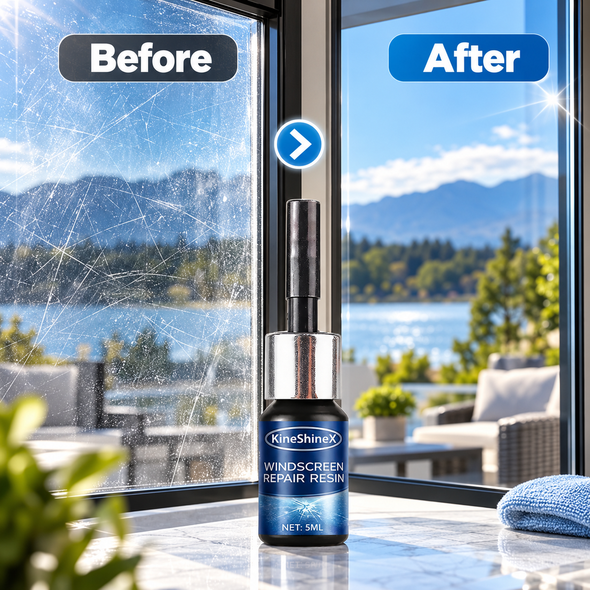 🎁Glass Crack Repair Resin – Windshield & Glass Crack Repair Kit