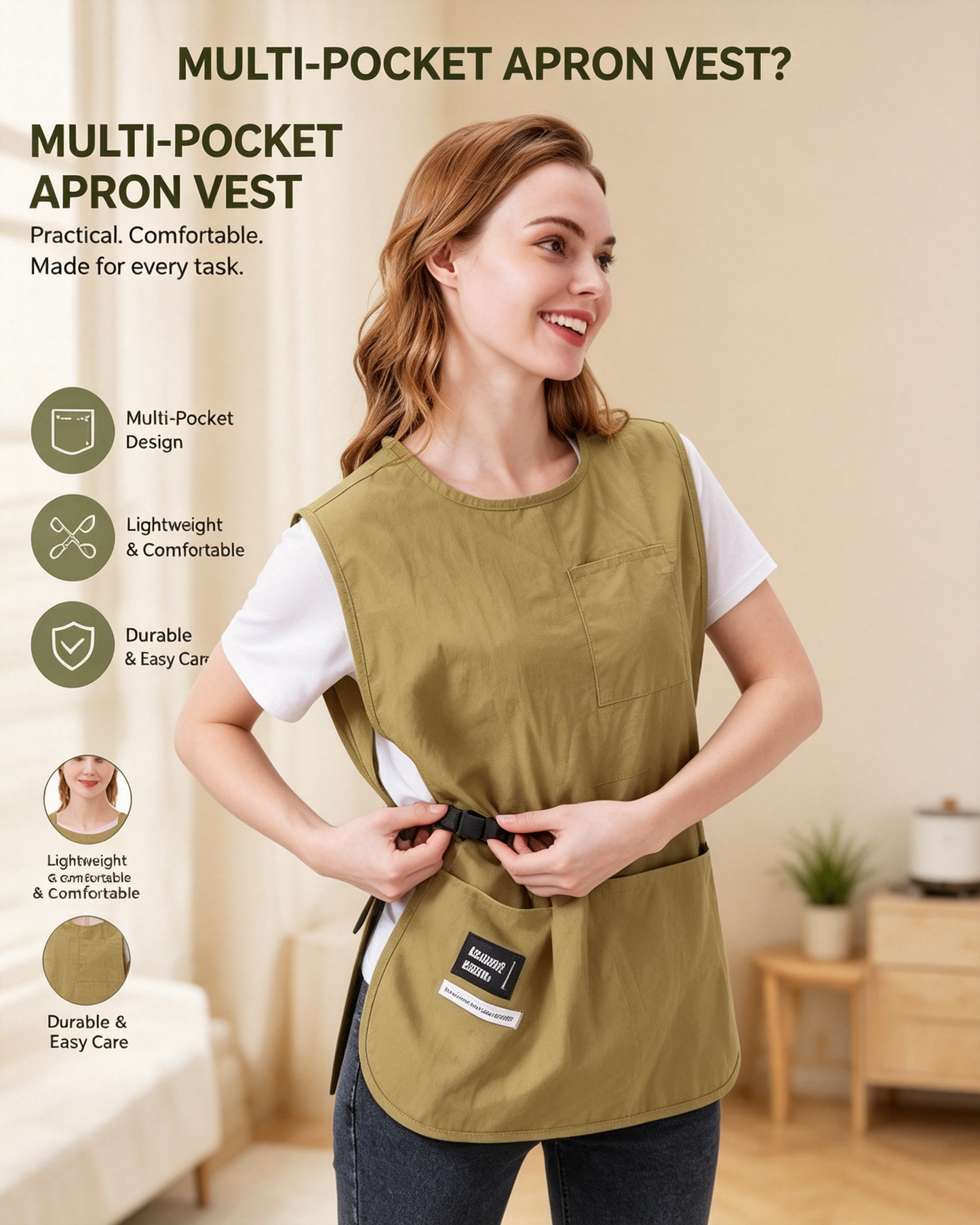 Waterproof Cobbler Apron for Women