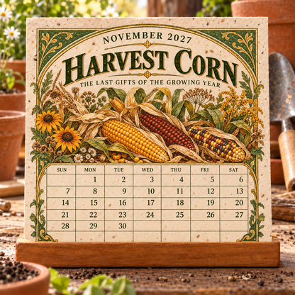 🎉🌻 2027 The Heirloom Garden Plantable Seed Calendar