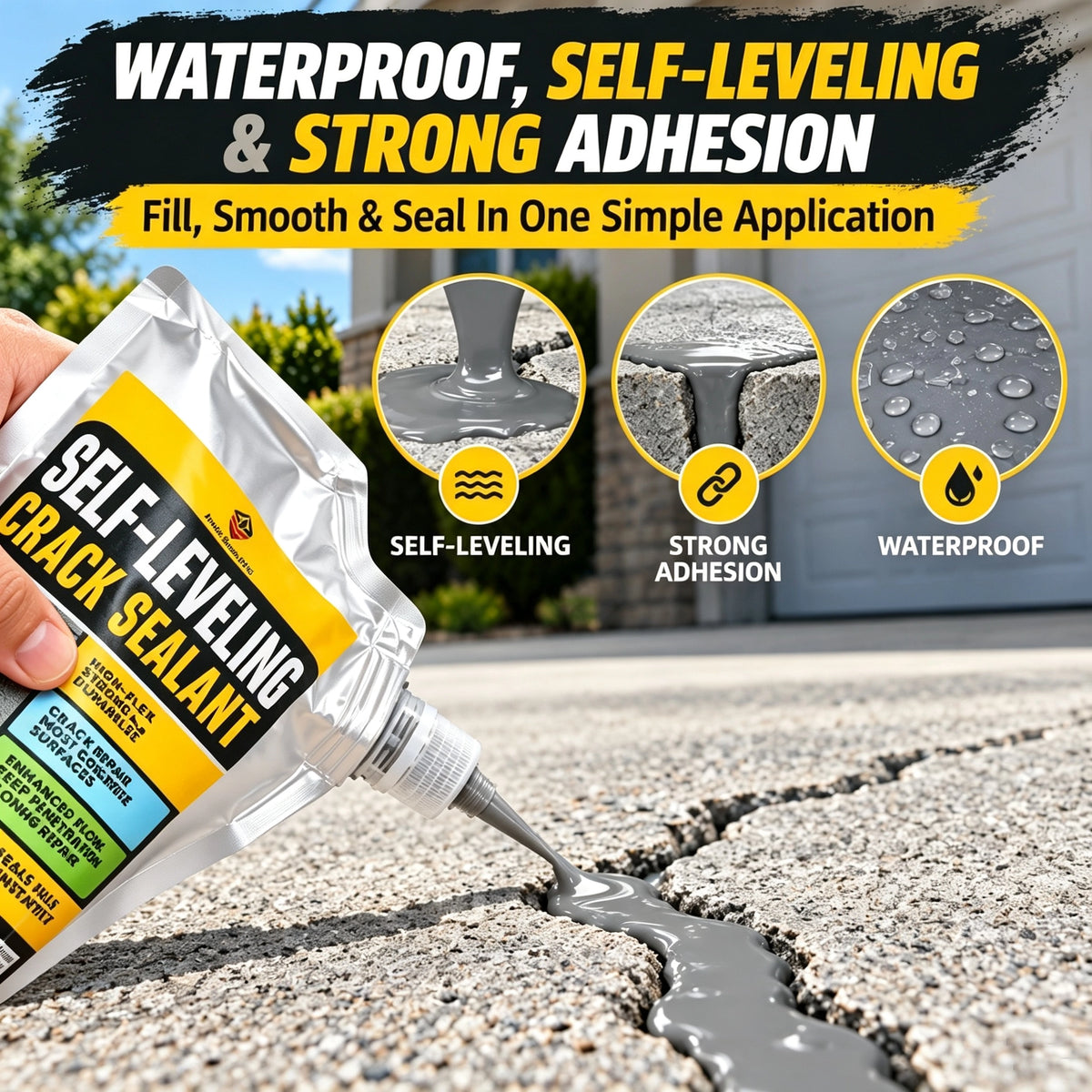 Professional Concrete Crack Filler & Sealant