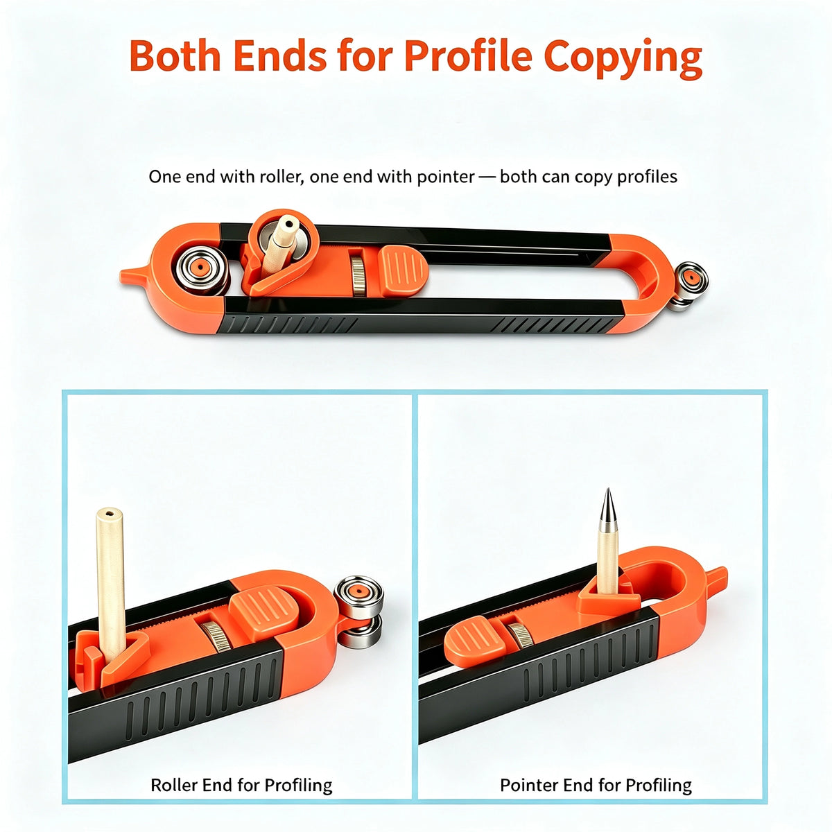 🎁Precision Contour Gauge With Lock & Bonus Wooden Carpenter Pencil
