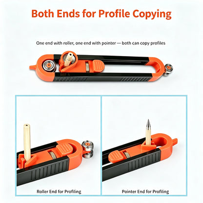 🎁Precision Contour Gauge With Lock & Bonus Wooden Carpenter Pencil