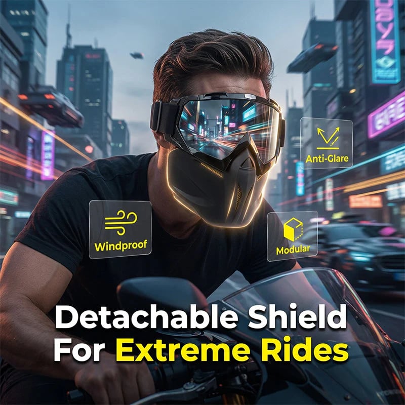 🔍 Anti-Fog Full-Face Goggle – High-Definition Lenses for Snow Sports