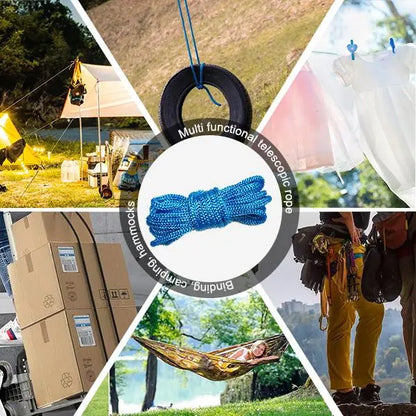 【Father's Day Gift】3PCS Retractable Buckle Rope – Adjustable Rope Roller for Camping, Boating & Everyday Outdoor Use