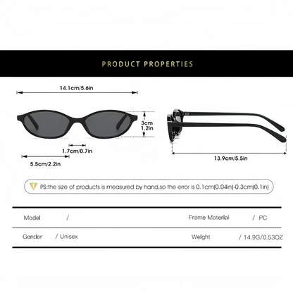 3PCS Retro Oval Sunglasses Set – Vintage Y2K Cat Eye Sunglasses for Women 😎✨