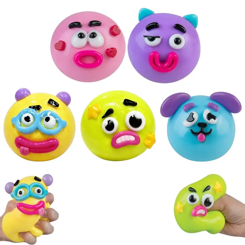 Dog Face Swap Squishy Toy – Soft Moldable Slow Rise Stress Relief Fidget 🐶✨