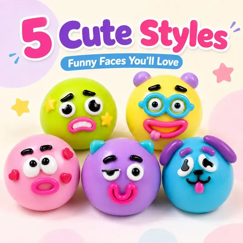 Dog Face Swap Squishy Toy – Soft Moldable Slow Rise Stress Relief Fidget 🐶✨