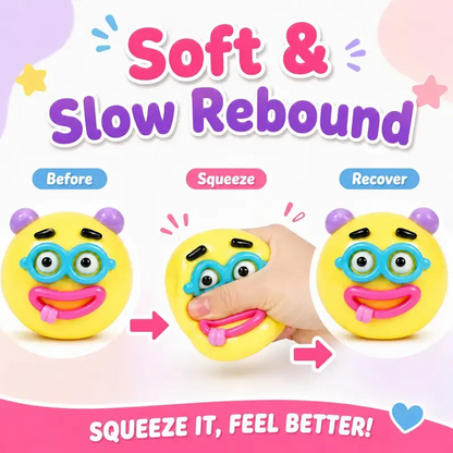 Dog Face Swap Squishy Toy – Soft Moldable Slow Rise Stress Relief Fidget 🐶✨