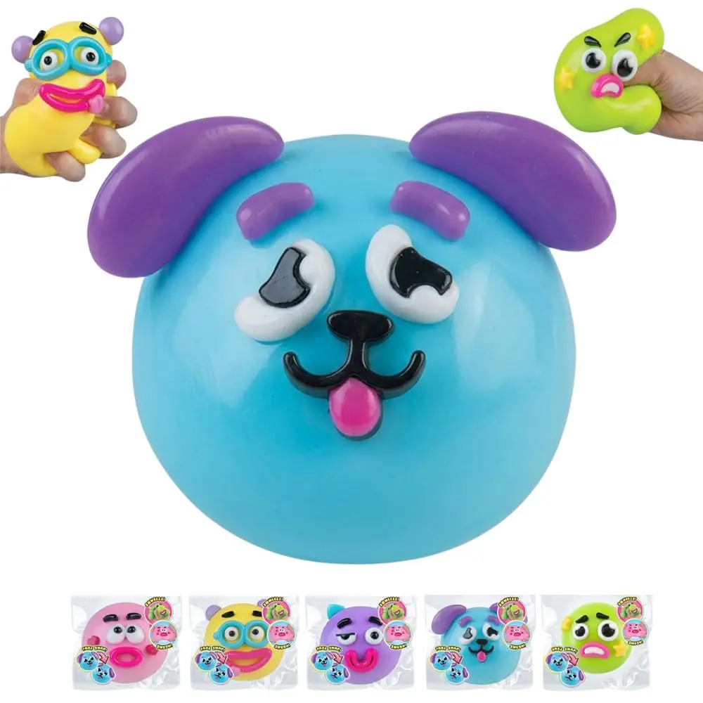 Dog Face Swap Squishy Toy – Soft Moldable Slow Rise Stress Relief Fidget 🐶✨