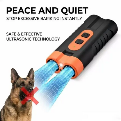 🐶 Ultrasonic Dog Barking Deterrent Training Tool – Rechargeable USB Dog Trainer With 50ft Range & LED Flashlight ✨