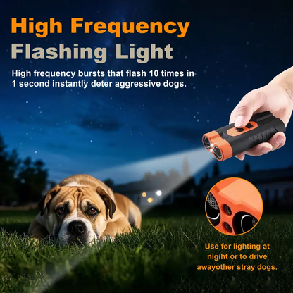 🐶 Ultrasonic Dog Barking Deterrent Training Tool – Rechargeable USB Dog Trainer With 50ft Range & LED Flashlight ✨
