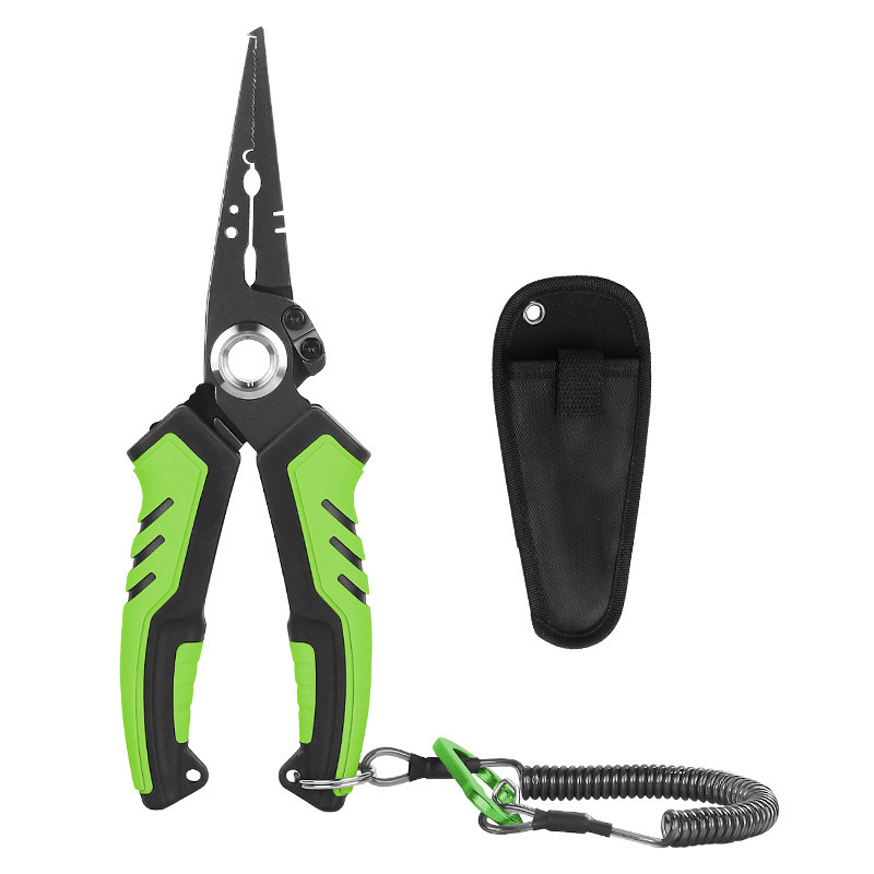 7.5" Rust Resistant Saltwater Fishing Pliers, Multifunctional Stainless Steel Tackle Tool