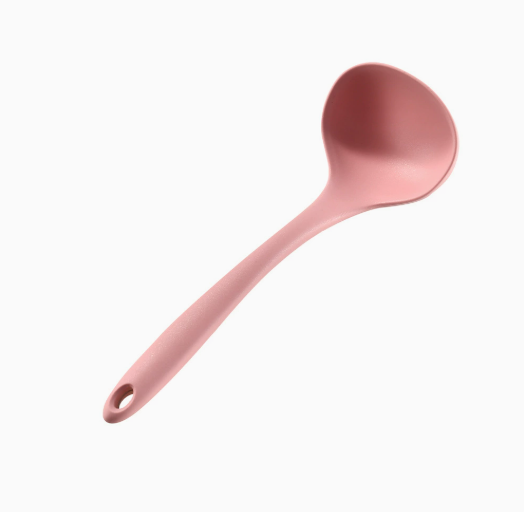 3 In 1 Food-Grade Silicone Ladle Spatula, Heat Resistant Non-Scratch Colorful Kitchen Cooking Utensi